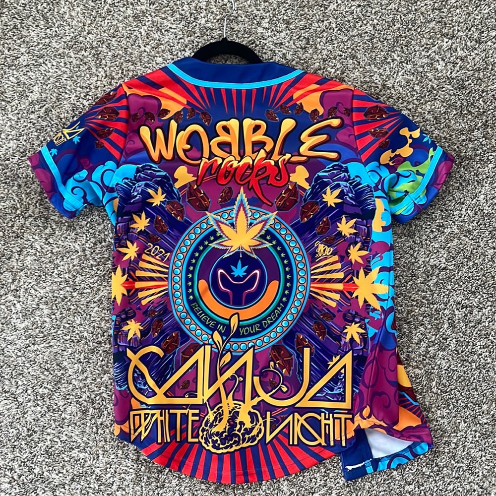 Ganja white knight baseball jersey